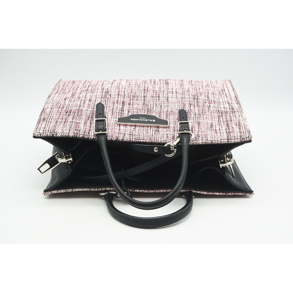 Balenciaga Tweed 2way Tote Bag Pink Black - Picture 7 of 11